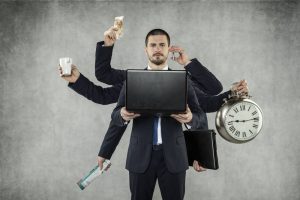 a perfectionist business man is giving his advice to his team about setting up a business plan in a serious manner